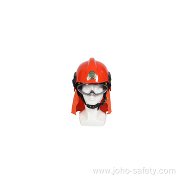 High temperature forest fire protection helmet